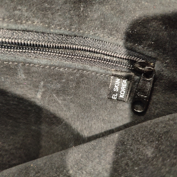 Vtg 1970s Eel Skin Satchel Bag Purse - Picture 8 of 8